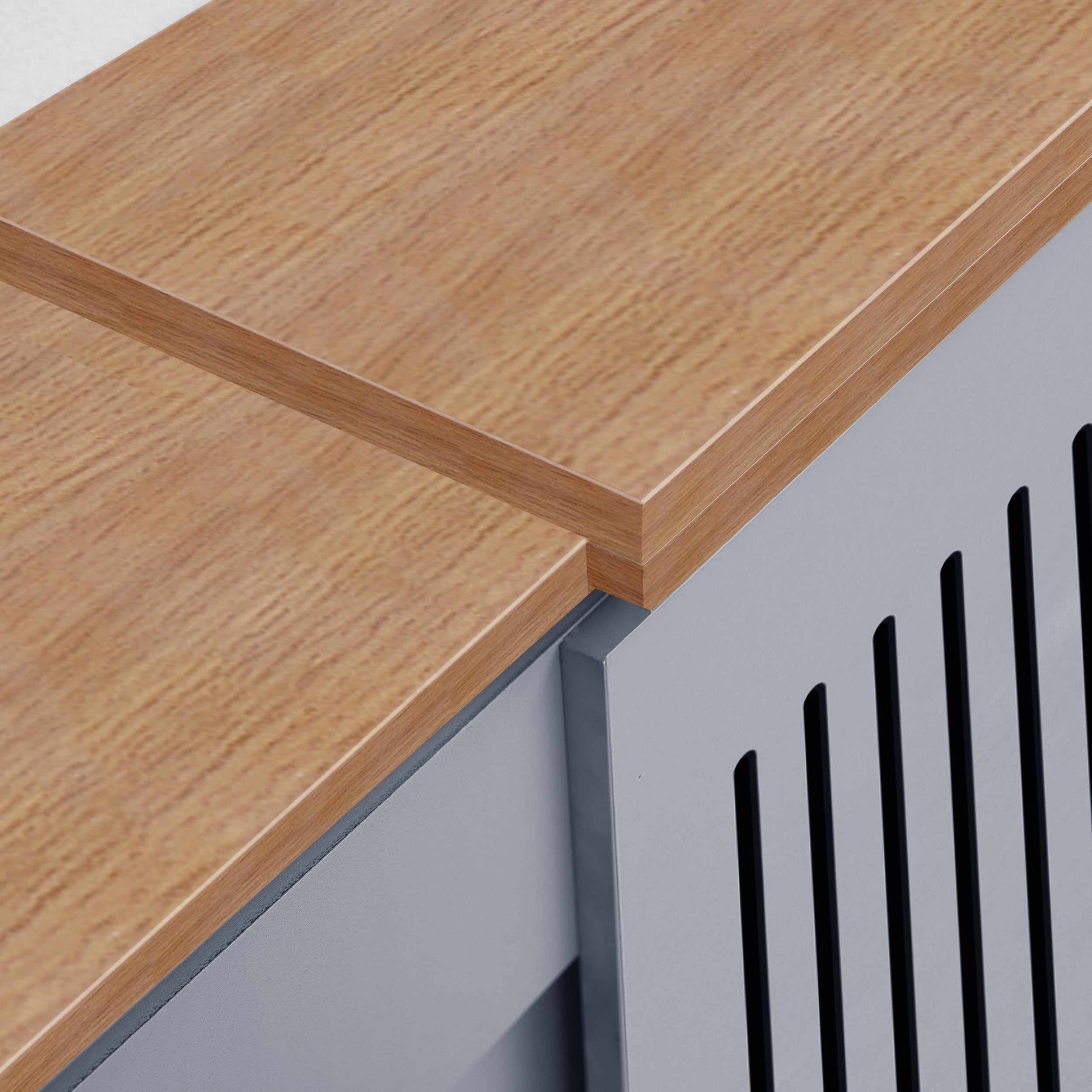 Adjustable radiator covers uk homes with slatted modern design.