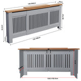 Adjustable Radiator Cover, Extendable 140-204 cm