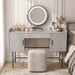 Flutrina Dressing Table with LED Mirror Makeup Vanity Desk