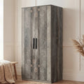 Blythe 2 Door Wardrobe with Shelves and Hanging Rail