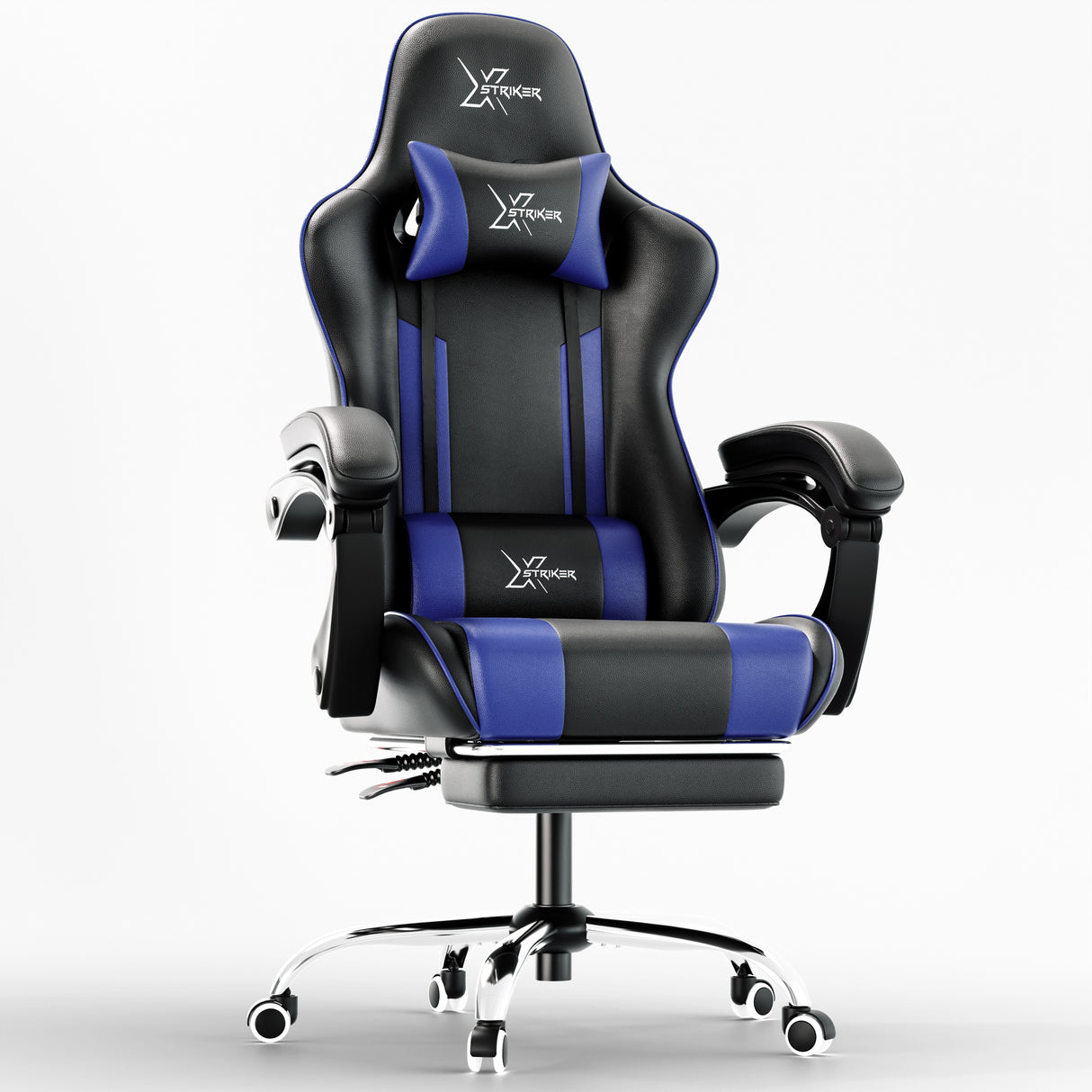 Xstriker Gaming Chair With Footrest - PC Desk Chair For Home or Office