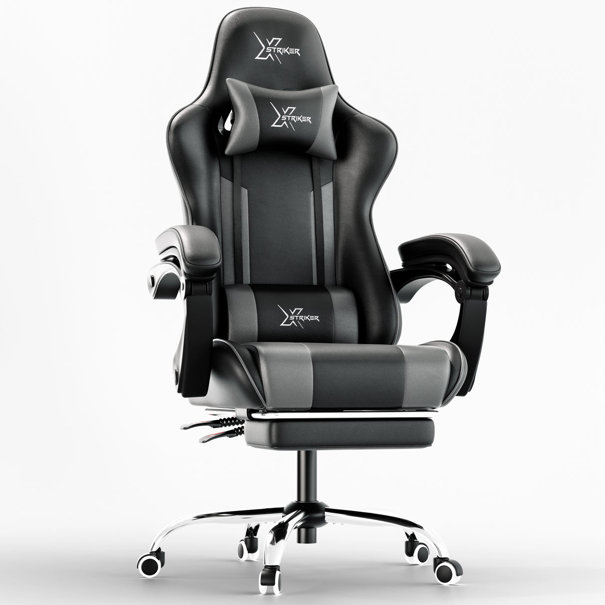 Xstriker Gaming Chair With Footrest - PC Desk Chair For Home or Office