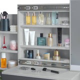 Dressing Table with Storage, Drawers and Mirror - Vanity Makeup Table