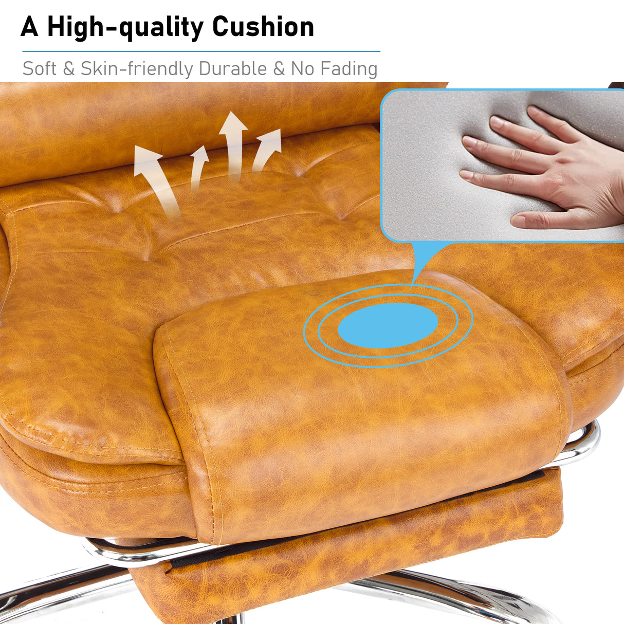 Ergonomic back support for office chair with massage function for comfort and posture support.