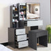 Dressing Table with Storage, Drawers and Mirror - Vanity Makeup Table