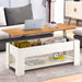 Lift Top Storage Coffee Table | Lift Up Modern Tea Table 120cm Wide