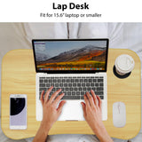 Bed laptop table with an S-curve design, offering a comfortable workspace for easy use in bed.