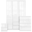 3 piece bedroom furniture set modern design with wardrobe and storage solutions