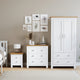 Bedroom furniture set UK with chest of drawers, bedside table & wardrobes for a stylish look.