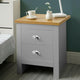 Elegant bedside table with 2 drawers, perfect for bedroom storage with a modern design