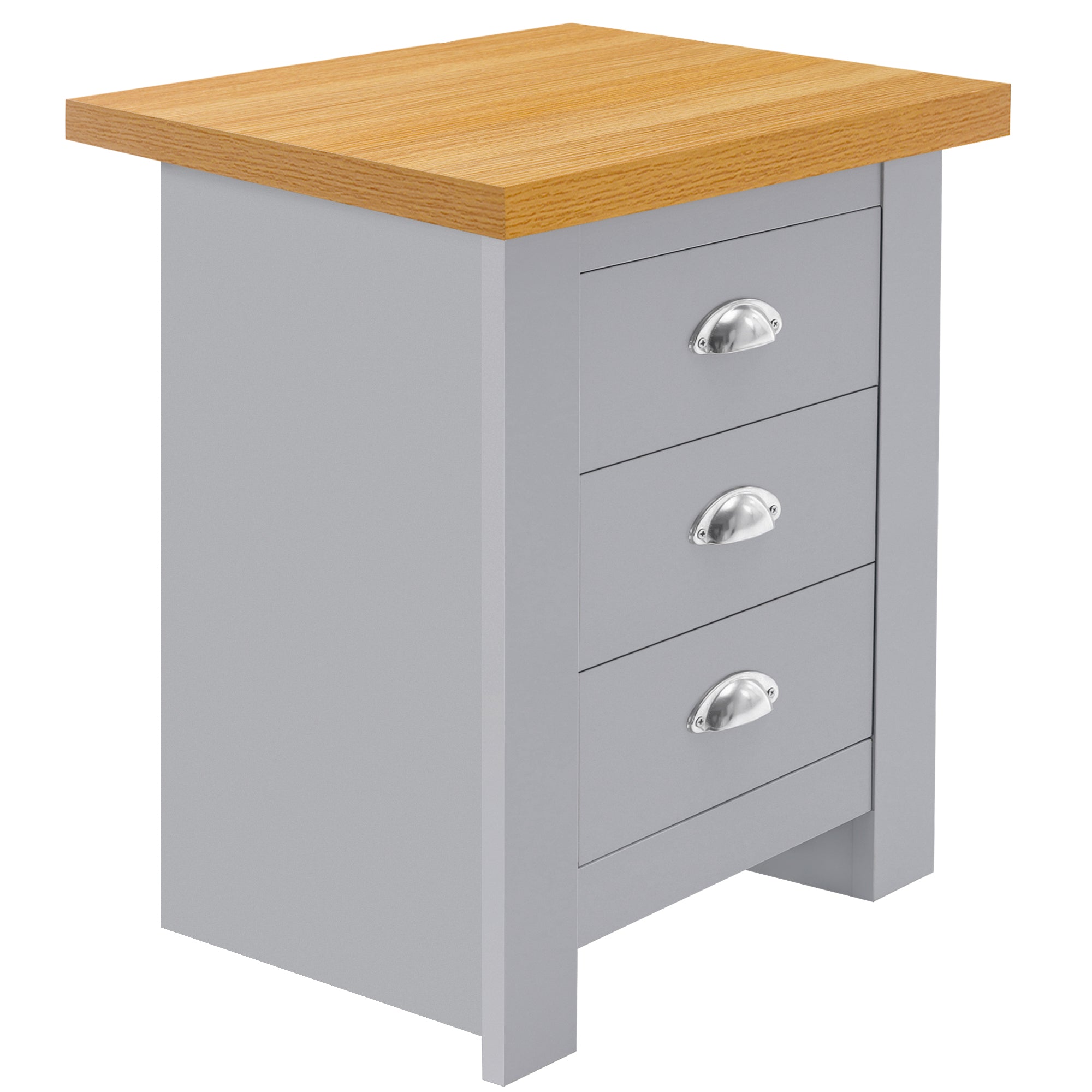 Stylish bedside table and drawers, offering modern storage and a functional design for bedrooms