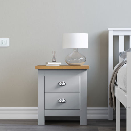 Stylish bedside units with 2 drawers, combining elegance and practical storage space.