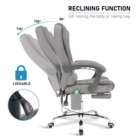 Best ergonomic office chair with massage and reclining function.