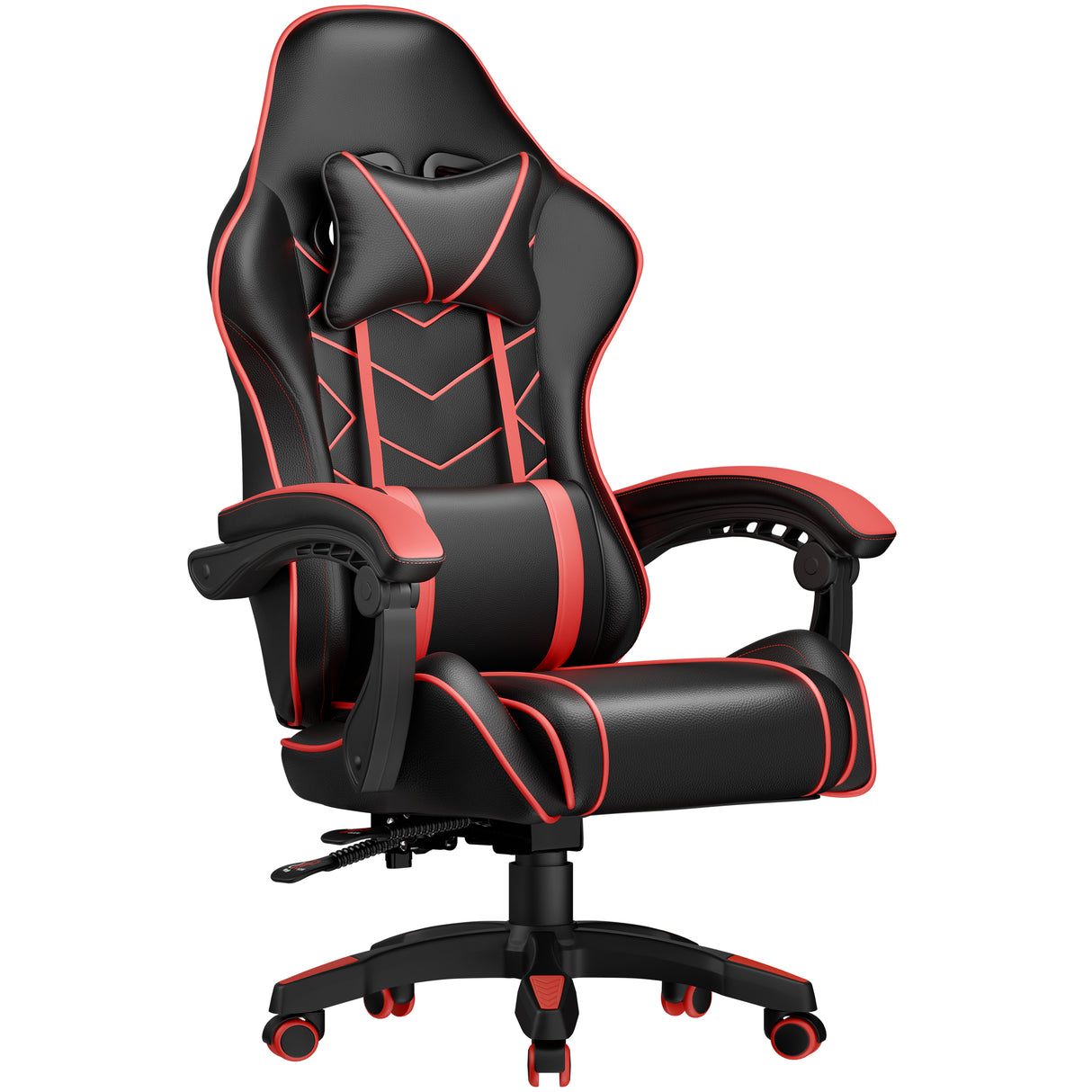 Best gaming chair company with red accents, ergonomic design, and adjustable features.