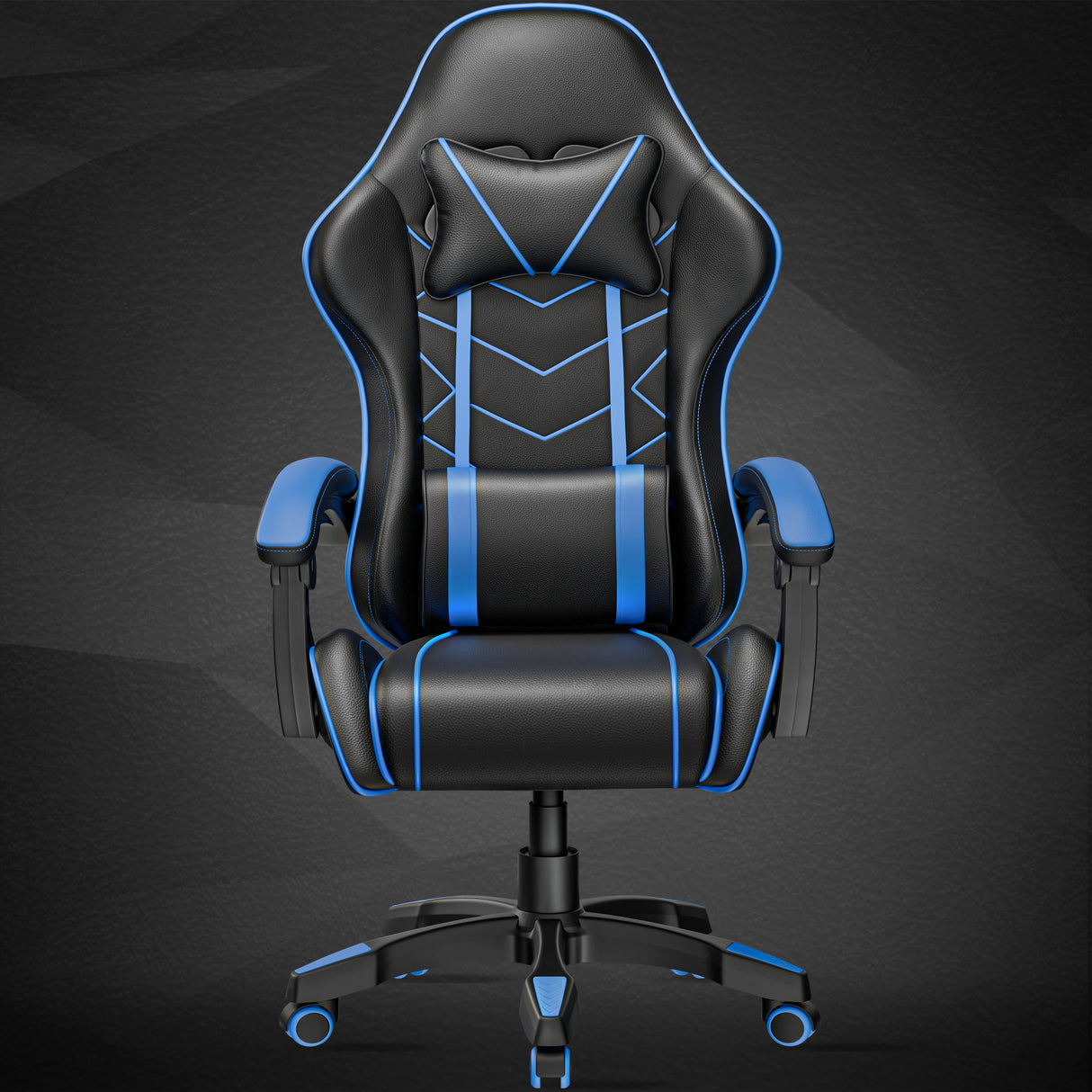 Best gaming chair for teens with ergonomic design, blue accents, and lumbar support.