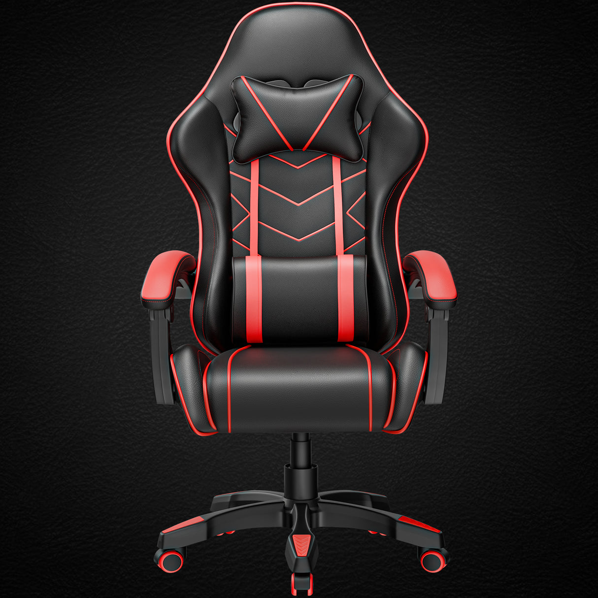 Best gaming chair sale with red accents, ergonomic design, and adjustable features.