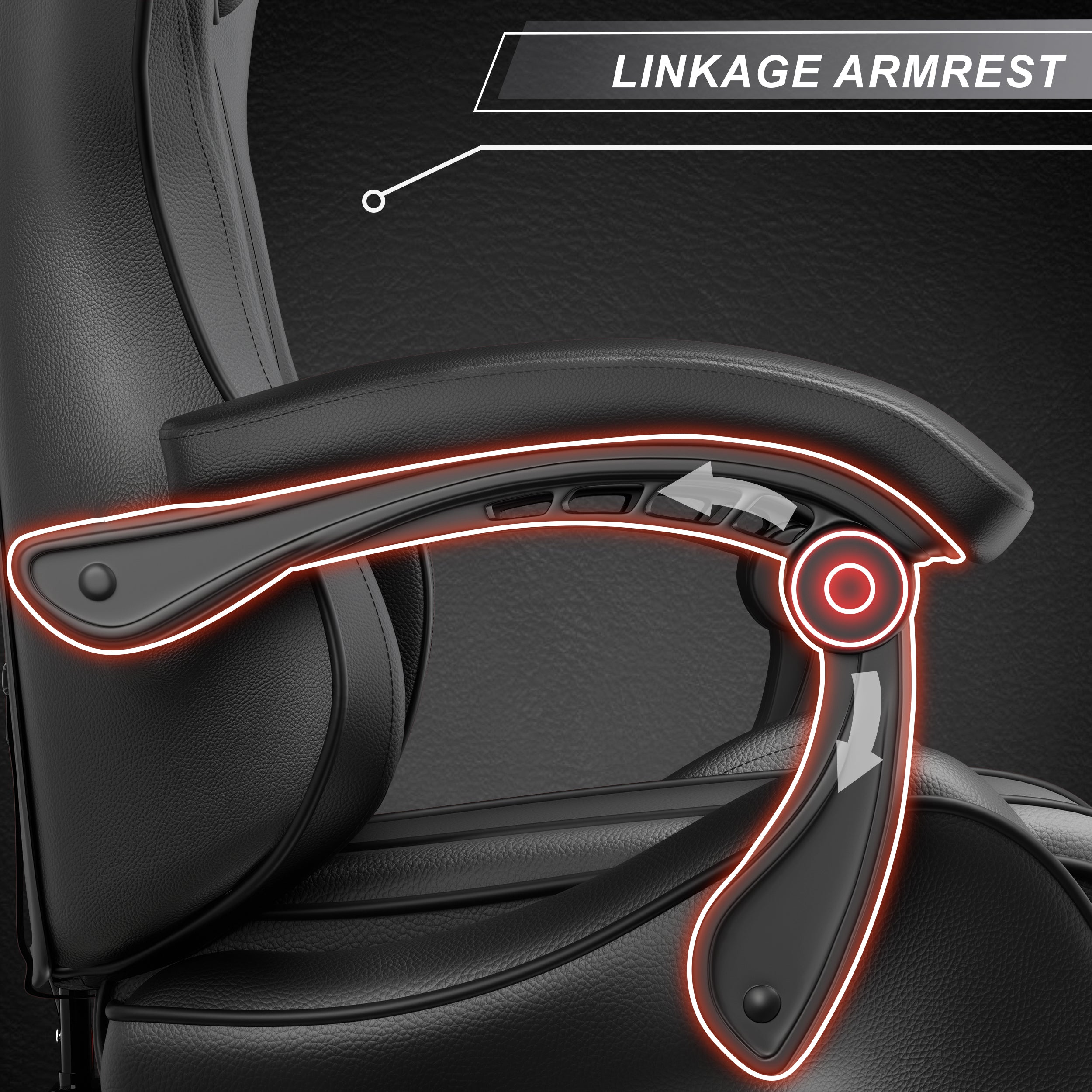 Best gaming chair under 250 with linkage armrest and ergonomic design features.