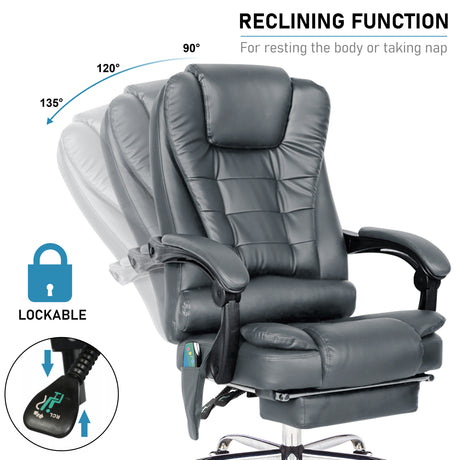 Best massage chair for office with reclining function for ultimate relaxation.