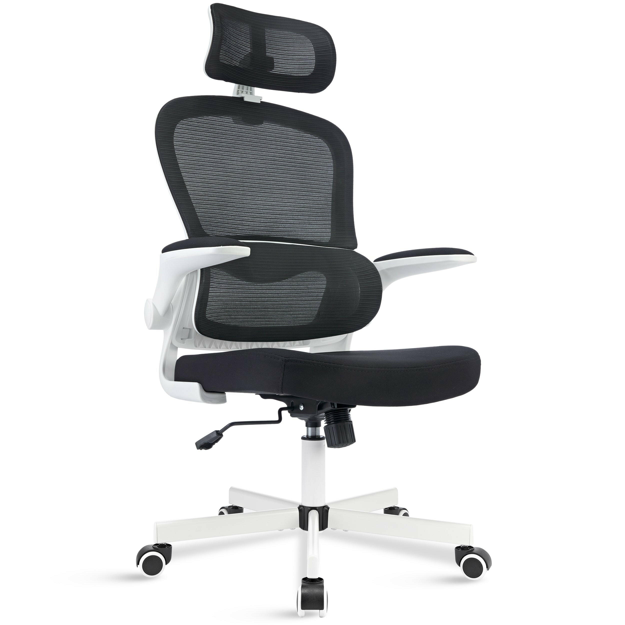 Find the best mesh office chair with black & white armrest for ultimate comfort.