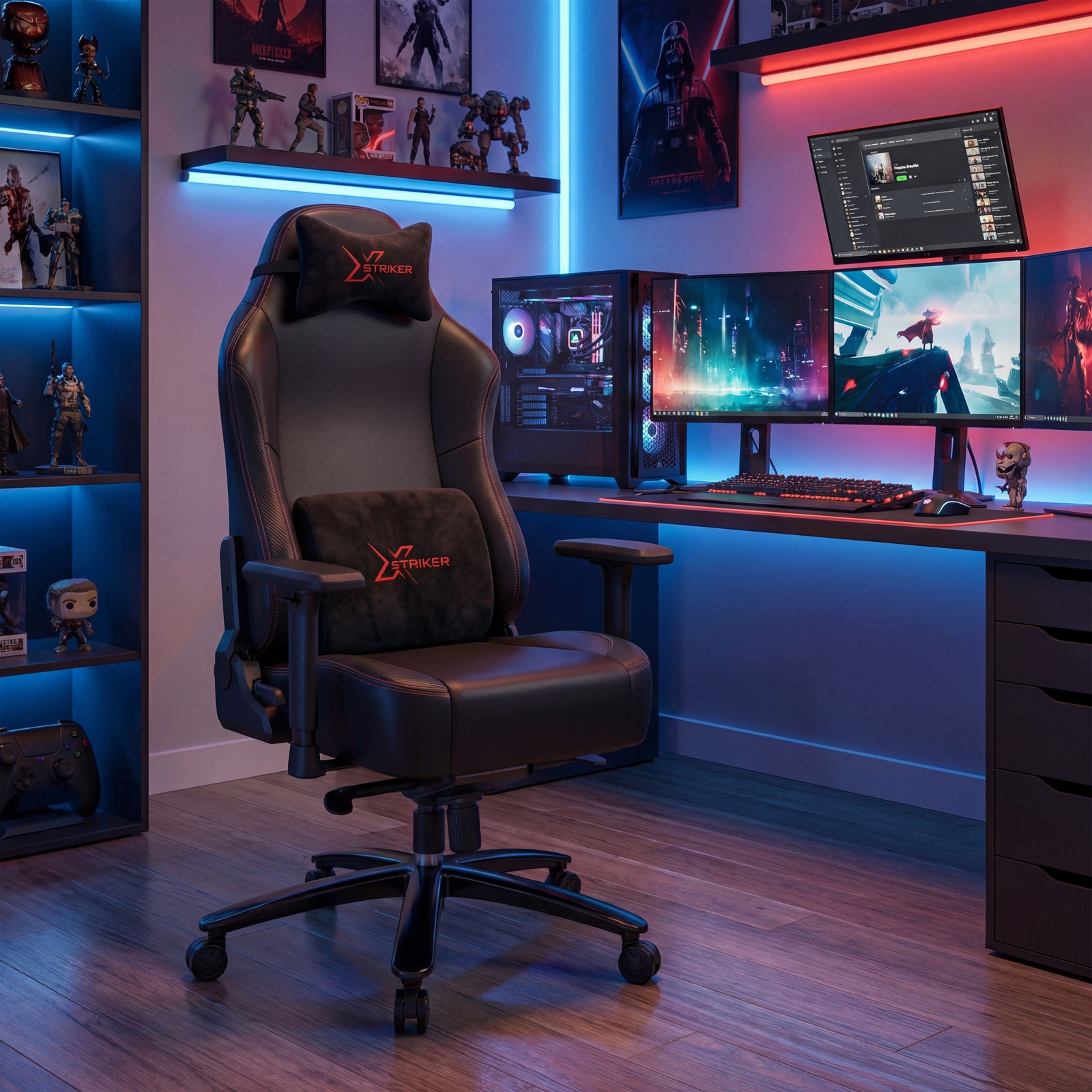Xstriker Gaming Chair with Thick Seat Computer Home Office Chair