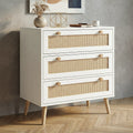 Wovena Rattan 3 Chest of Drawers, Pine legs