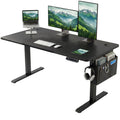 Black Electric Standing Desk - Adjustable Gaming Office Desk