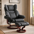 Swivel Recliner Chair with Footstool - Recliner Armchair