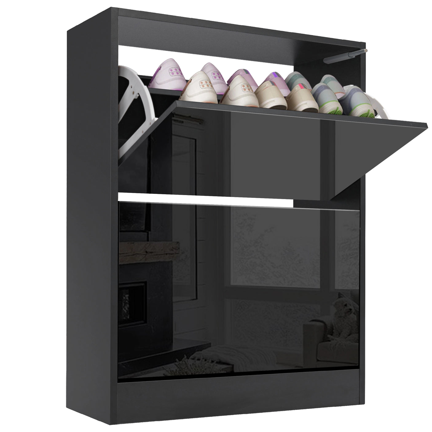 Blisswood High Gloss Shoe Storage Cabinet