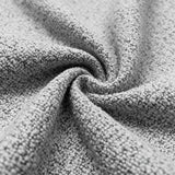 [Light Grey | Set of 4] Close-up of soft boucle upholstery showing thick textured fabric.