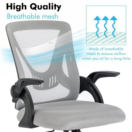 Breathable mesh office chair for enhanced comfort and ergonomic support.