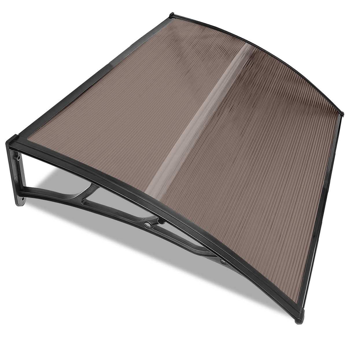 Bungalow door canopy in brown color, designed for stylish and durable protection.