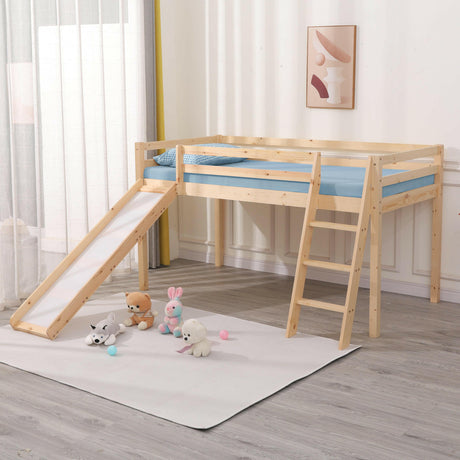 Single bunk beds, providing space-efficient sleeping arrangements for small rooms or shared spaces.