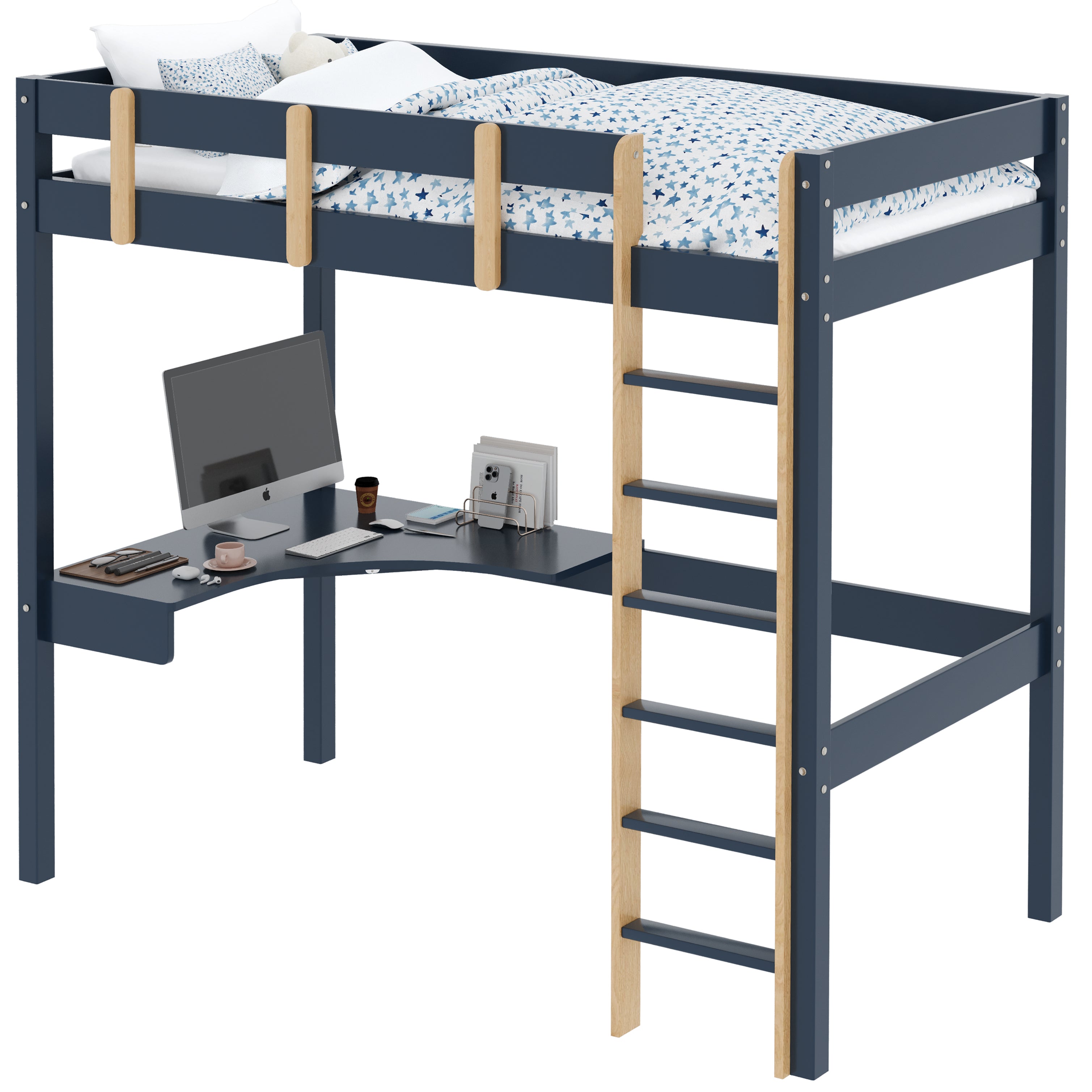 Blisswood High Bunk Bed With Desk