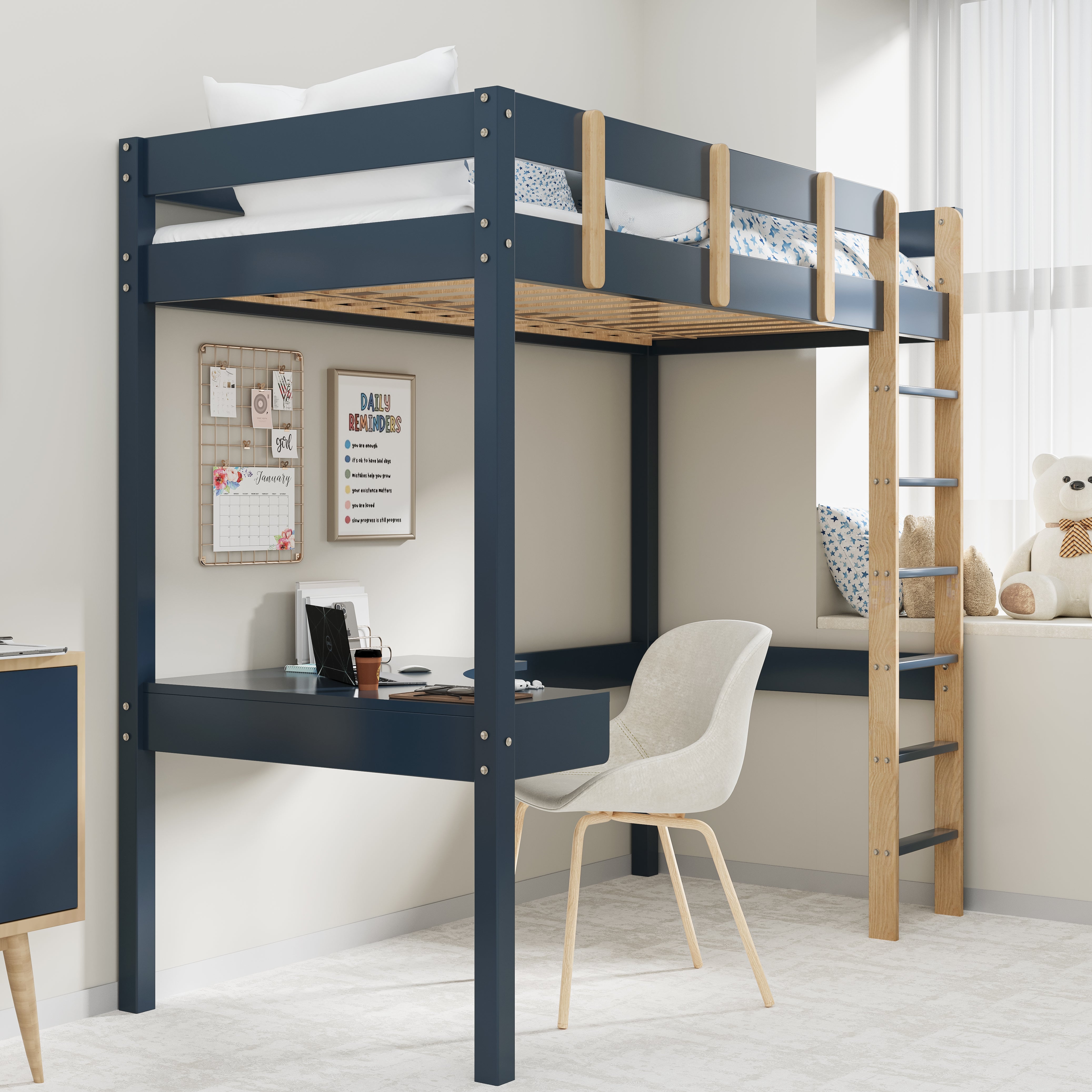 Blisswood High Bunk Bed With Desk