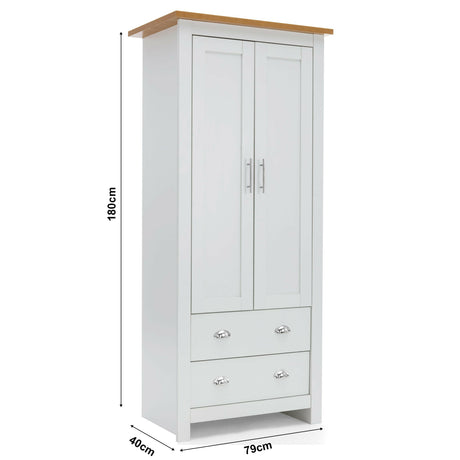 White cheap wardrobes in UK, designed for easy installation and convenient storage solutions.