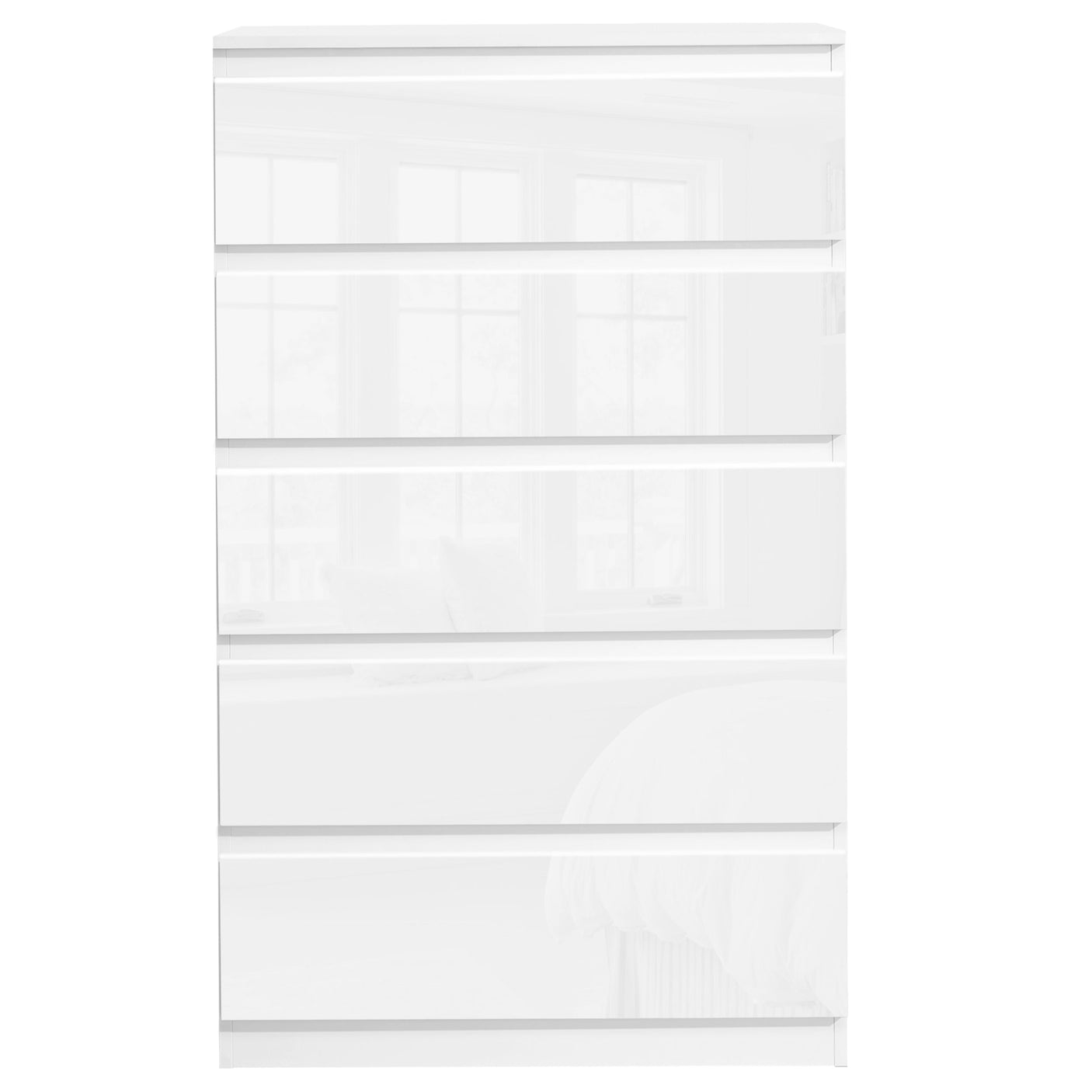 Chest of drawers tall design, offering vertical storage with a sleek and modern look.