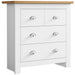 Chest of drawers white sale with 5 drawers stylish spacious storage for modern interiors