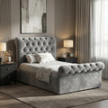 Chesterfield Ottoman Storage Bed - Side Lift Ottoman Bed Frame
