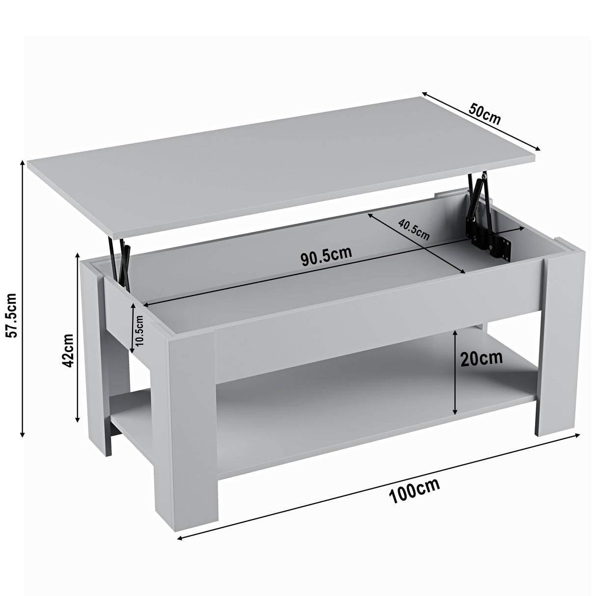 Blisswood Lift-Top Coffee Table With Storage
