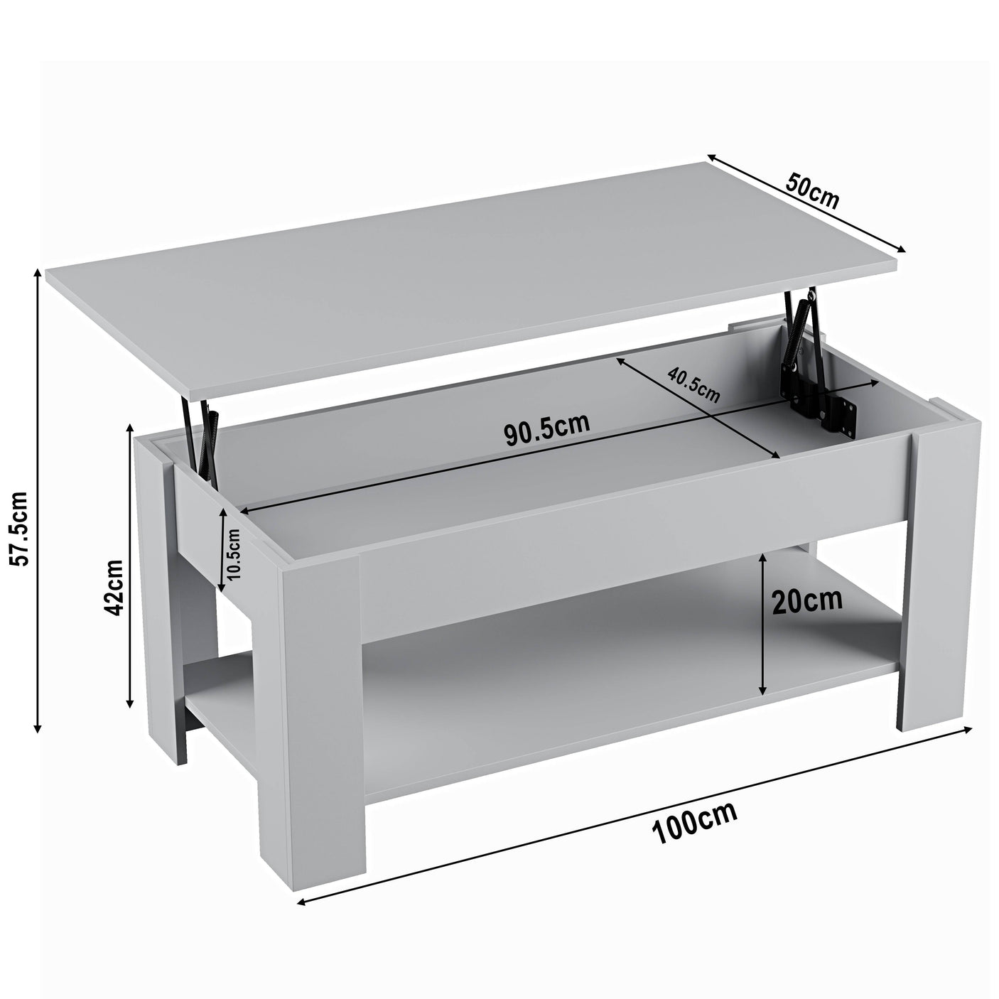 Blisswood Lift-Top Coffee Table With Storage