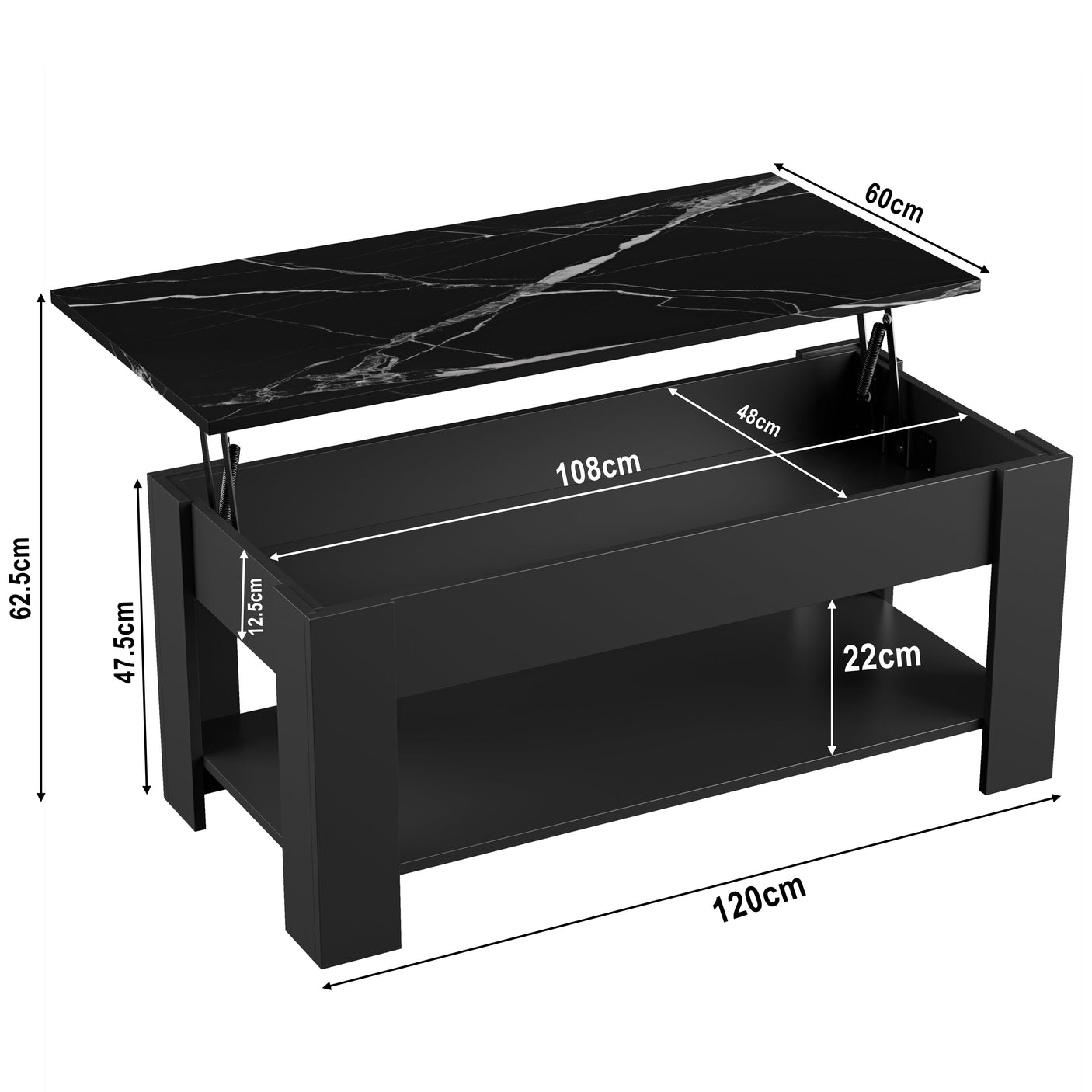 Coffee table size chart ideal dimensions for perfect living room setup.