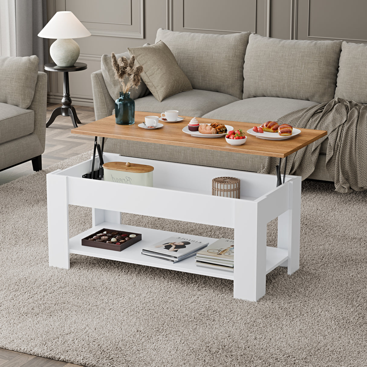 Blisswood Lift-Top Coffee Table With Storage
