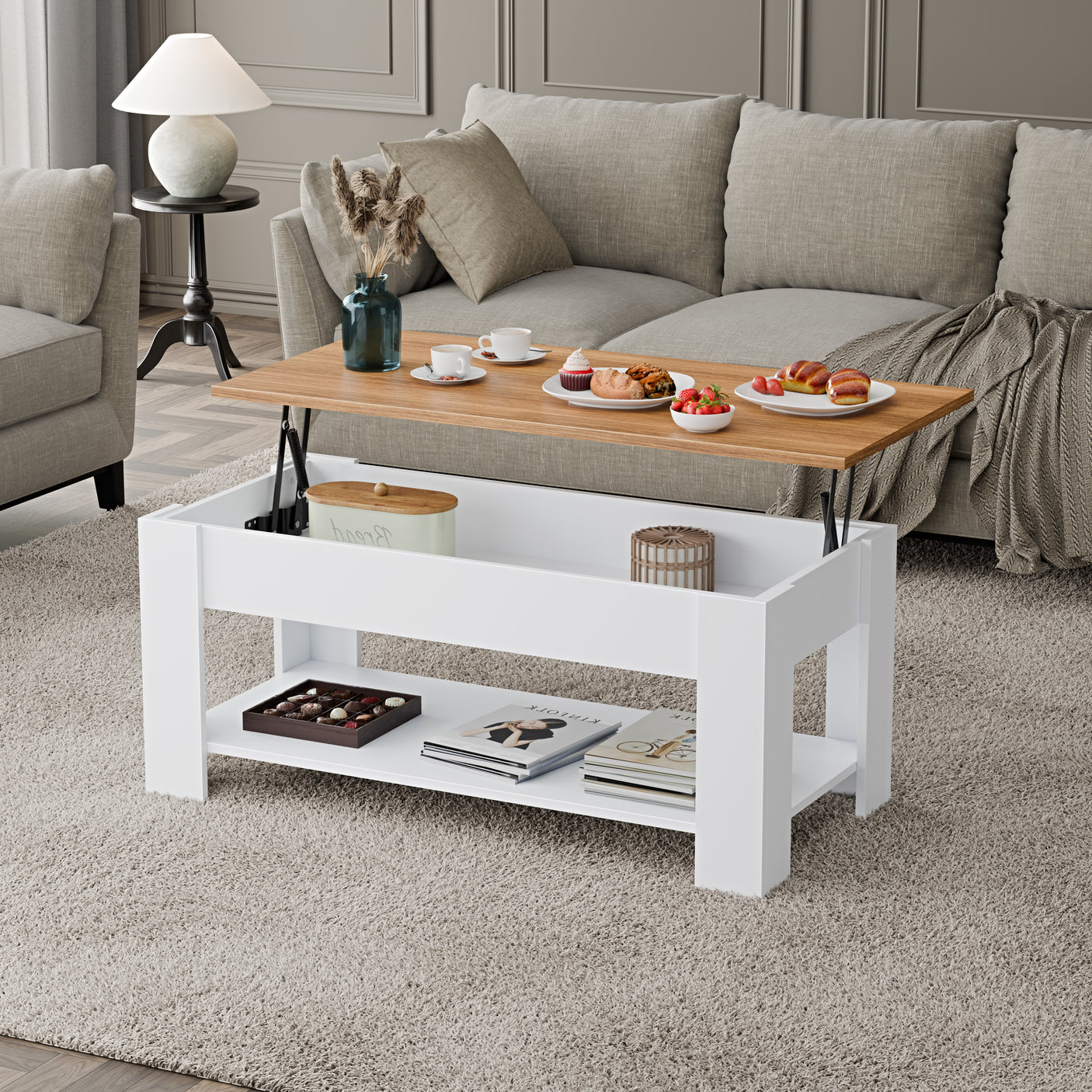 Blisswood Lift-Top Coffee Table With Storage