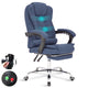 Comfortable office chair with massage function for ergonomic support and relaxation at work.