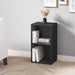 Compact black Blisswood bookcase with 2 shelves, ideal for small living spaces or study rooms.