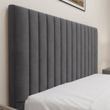 Blisswood Velvet Quilted Vertical Line Ottoman Storage Bed With Mattress