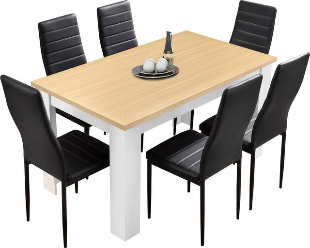 Dining chair set of 6, perfect for creating a stylish dining space with comfort.