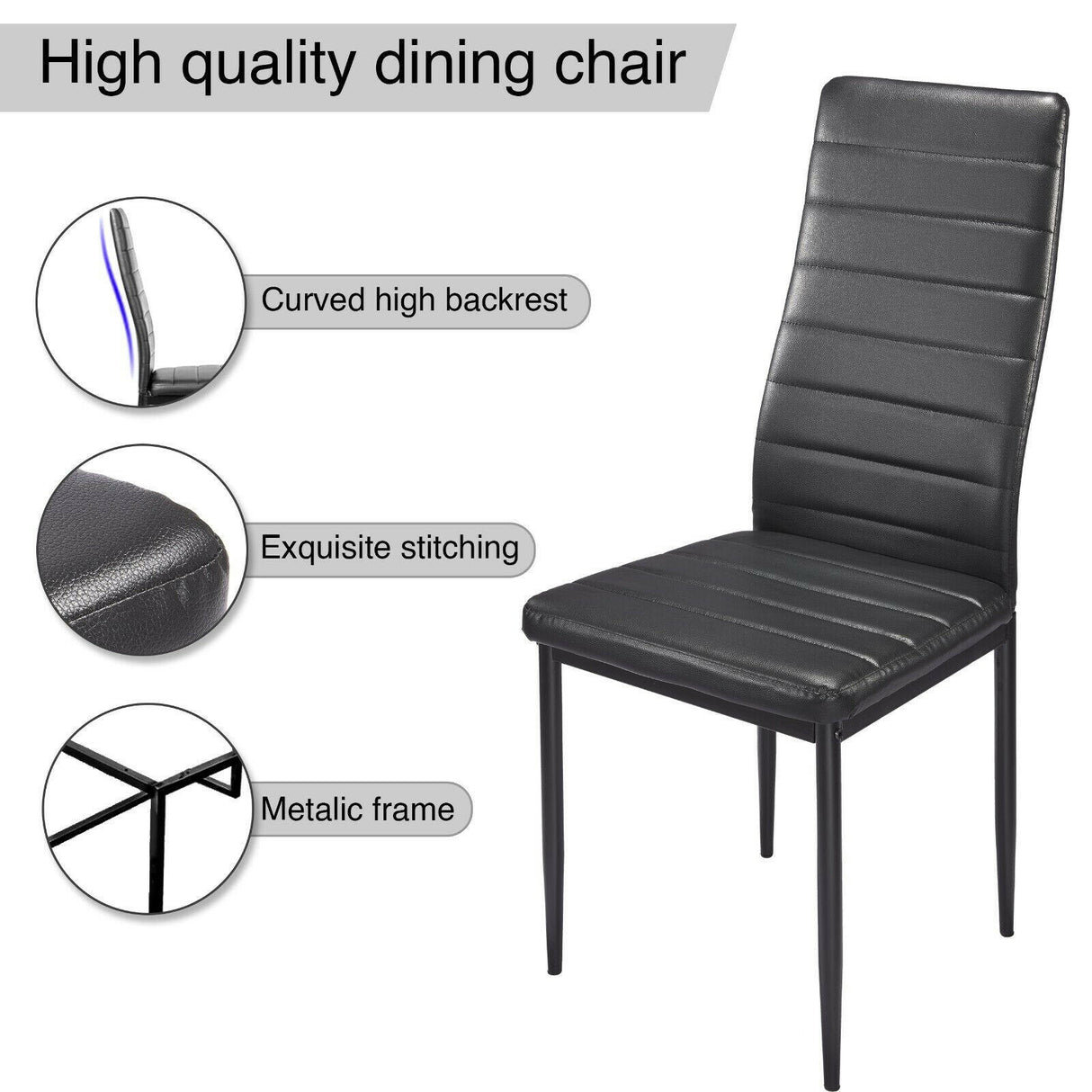 Dining chair set, high-quality design for comfort and durability in modern dining rooms.