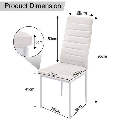 Dining chair white leather stylish comfortable and durable seating for modern dining spaces