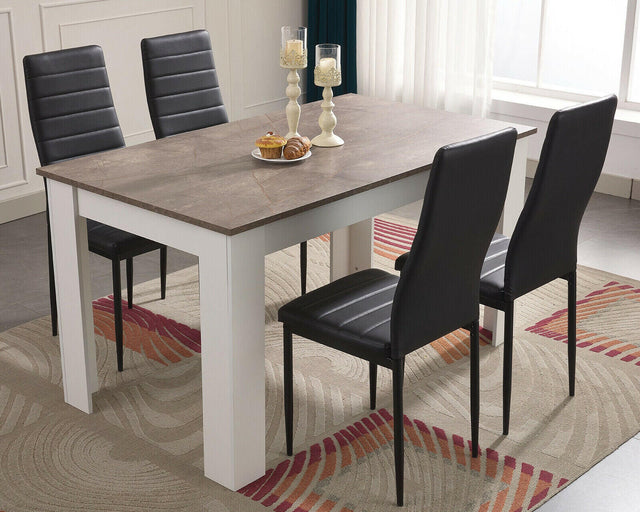 Dining chairs set of 4, stylish and comfortable, ideal for modern dining rooms.